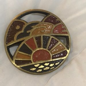 Vintage Peace Belt Buckle